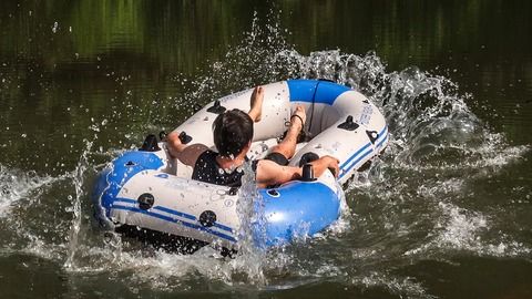 桂林漓江 橡皮艇漂流、骑行与钓鱼船的山水奇遇