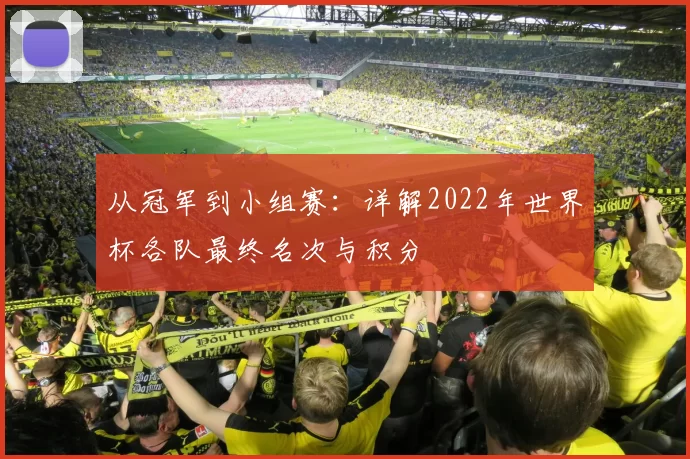 从冠军到小组赛：详解2022年世界杯各队最终名次与积分